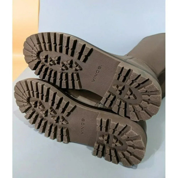 Vince Women's Cabria Lug Over-The-Knee Boot Zipper Dark Wheat Size 6 (MSRP $695) - Picture 8 of 9